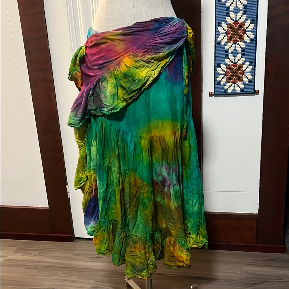 Beautiful Tie-Dye Wrap Skirt